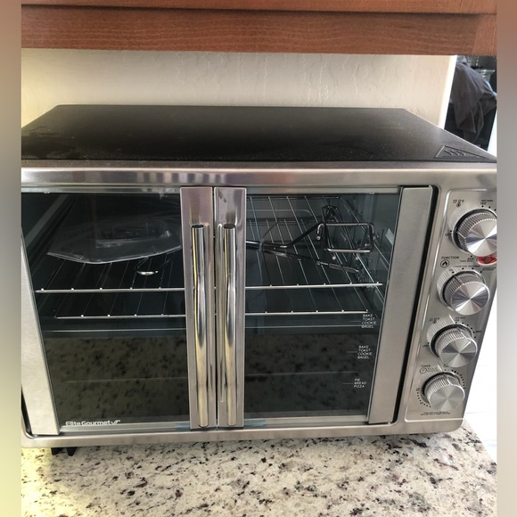 Elite Gourmet Kitchen Elite Gourmet Countertop French Door